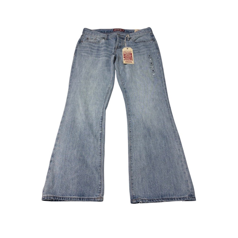NWT Lucky Brand Lucky Legend Addison Flare Jeans Ultra Low Rise Womens 8/29A L30